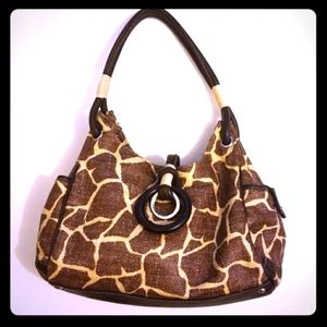 Kate Landry raffia handbag